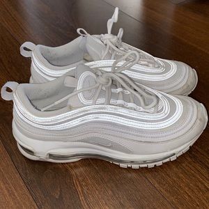 nike triple white air max 97